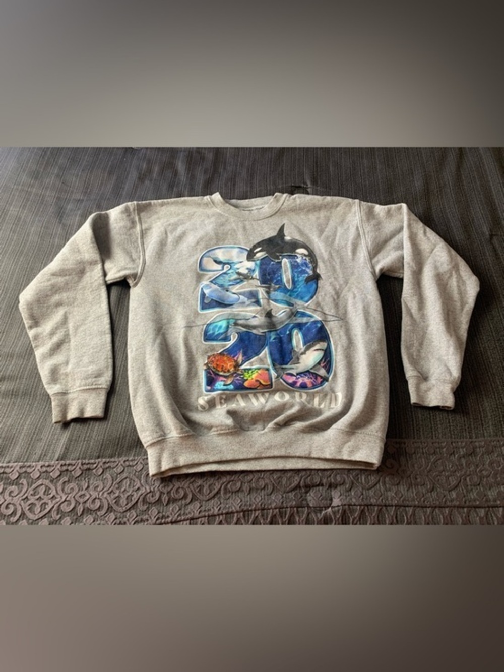 Seaworld 2020 Sweatshirt Grey Blue